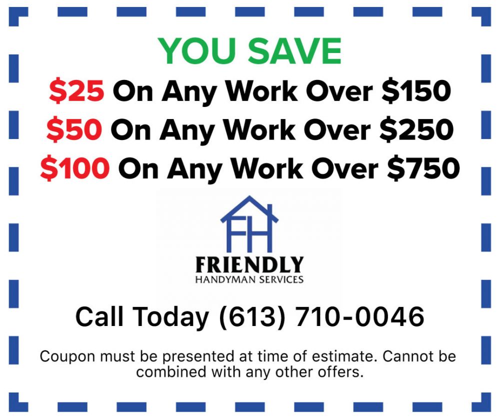 photo of Ottawa Handyman Service coupon special discounts for Ottawa homes